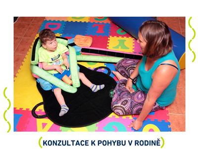 konzultace k pohybu, polohování dítěte s postižením