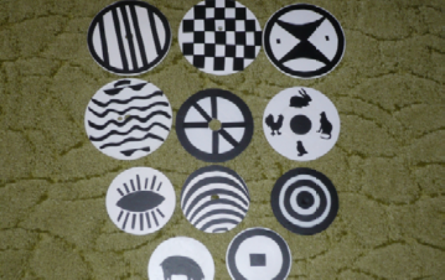 CD a kotouče na stimulaci zraku