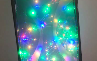 Svítící květináč a ohňostroj v krabici2